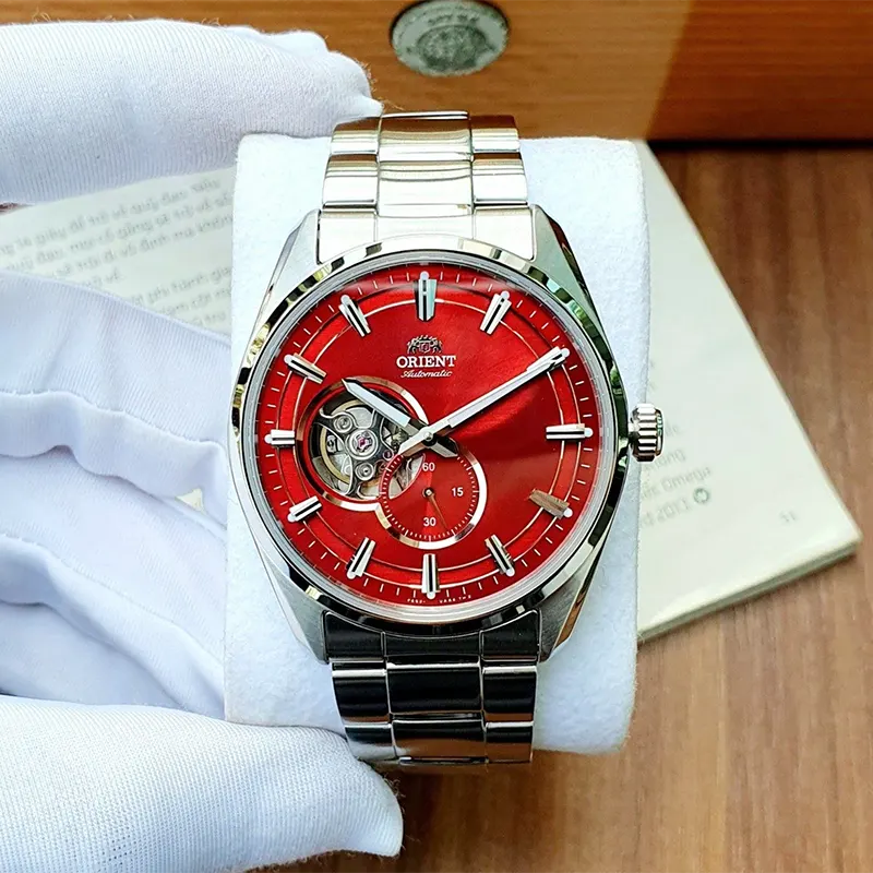 Orient Contemporary Semi-skeleton Red Dial Men's Watch | RA-AR0010R